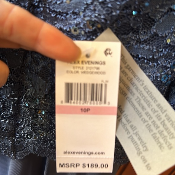 NWT Allex Evenings two Piece (faux) cocktail dress IN STORES - Picture 6 of 6